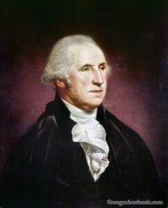 GEORGE WASHINGTON (1732-1799). First President of the United States. Oil painting by Charles Willson Peale, 1795.